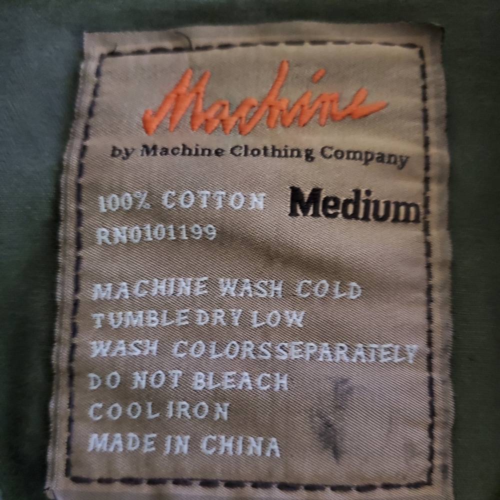 Machine Green Graphic Design Jacket M - Picture 7 of 8
